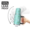 thumbnail image 3 of 40oz Pioneer Flower Floral Print Pattern Insulated Tumbler with Handle, BPA-Free Leak Proof Lid and Straws, Double Wall Vacuum, Hot 12h/Cold 34h, 3 of 6