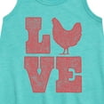 thumbnail image 2 of Instant Message - Love Chicken - Toddler & Youth Girls A-line Dress, 2 of 5