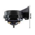 thumbnail image 2 of Bocina Claxon Tipo Caracol Doble Compacta Negra 410/490 Hz Juego, 2 of 5