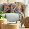 thumbnail image 5 of Ambesonne Colorful Throw Pillow Cover 2 Pack, Abstract Grunge Arrows, 24", Multicolor, 5 of 7