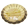 thumbnail image 2 of Soporte de 3 niveles para postres y magdalenas Inteprter dorado acero inoxidable, 2 of 6