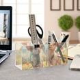 thumbnail image 4 of Sheep Lamb Flowers Grassland Pencil Pen Cosmetic Holder Cup Makeup Brush Holder Desk Accessories Holder Acrylic Organizer for Office School Home, 4 of 7
