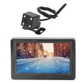 thumbnail image 4 of Backup Camera Monitor Kit, 2 Video Inputs Night Vision Weatherproof Car Rear View System  for RVs Trailers Trucks Pickups Round Camera,Butterfly Camera,4LED Light Camera,License, 4 of 7