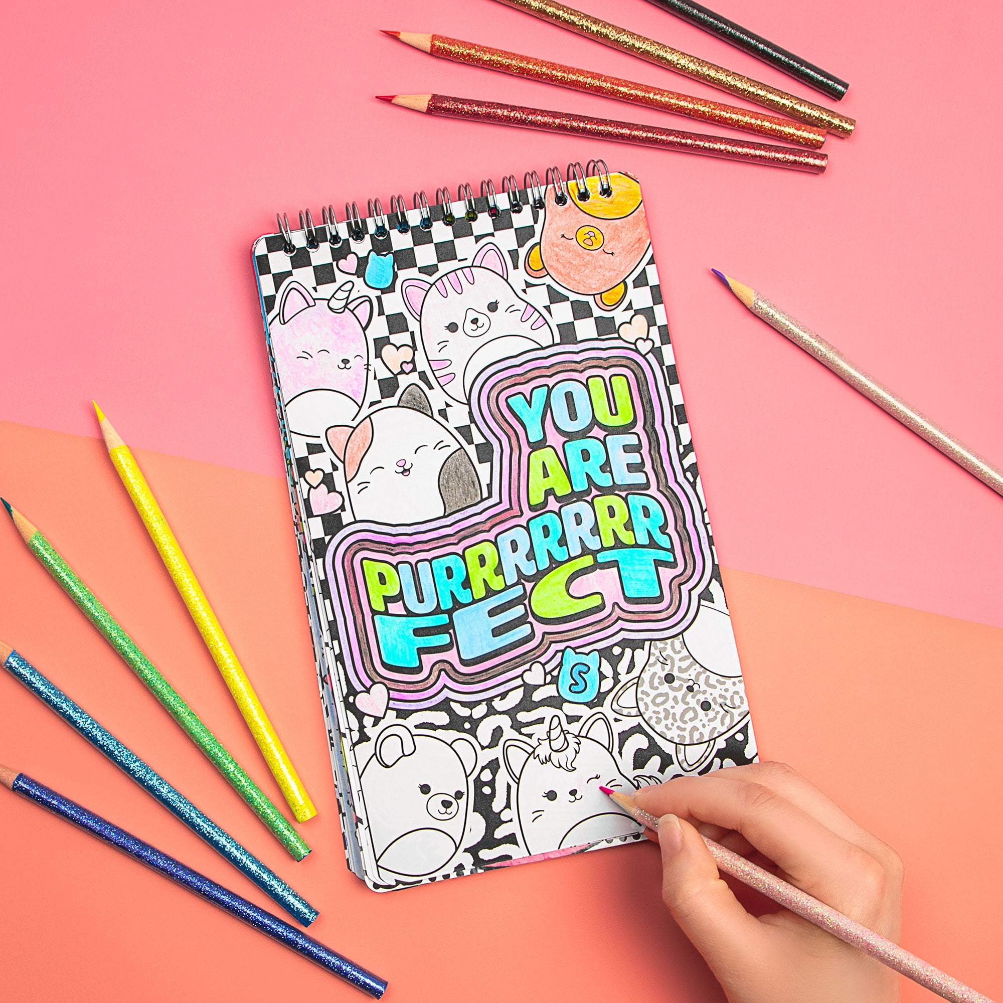 Squishmallows Mallow Out & Color Sketch Set