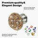 thumbnail image 3 of Pomelos de Cajón Uxcell, 4Pcs de 1.1 Pulgadas (28mm) de Diámetro, Tirador de Gabinete de Diamante Brillante, 3 of 6