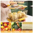thumbnail image 2 of Bread Storage Container with Airtight Lid - Bread Box for Kitchen Countertop, Time Recording Bread Keeper for Homemade Bread, Bagel, Cookies, Cupcakes-yellow, 2 of 7
