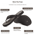 thumbnail image 2 of WOTTE Men's Flip Flop Classic Shockproof Sandals Non-Slip Thong Shoes Size 11, Black, 2 of 5