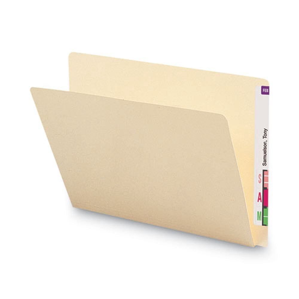 Smead, SMD24250, End Tab File Folders with Extended Tab, 100 / Box, Manila