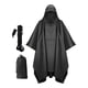 thumbnail image 4 of Poncho de lluvia con capucha, Poncho para adultos, abrigo de lluvia, ropa impermeable portátil, capa de lluvia reutilizable, chaqueta impermeable para Negro, 4 of 8
