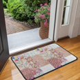thumbnail image 2 of Pioneer Flower Floral Print Pattern Door Rugs,Washable Non Slip Door Mats Indoor,Decorative Door Mats,Entry Mat Indoor for Entrance,Bedroom,Kitchen,Bathroom,30"x17", 2 of 6