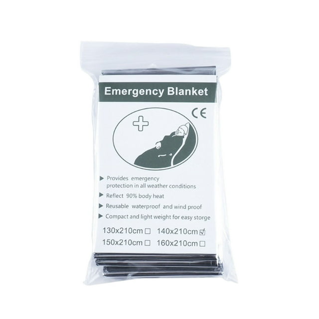 Couverture de Tente d'Urgence Extérieure Sac de Couchage Survie Abri Réfléchissant Camping