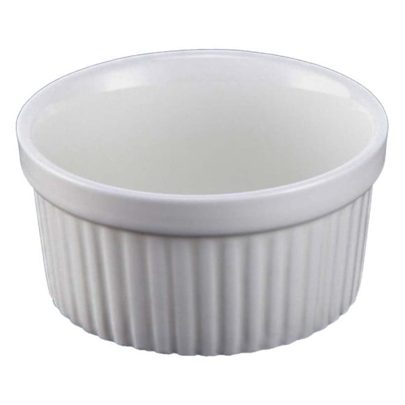 Ceramic Ramekins for Soufflé, Crème Brûlée & Pudding, Classic Round Oven Safe Baking Dishes for Desserts