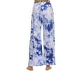 thumbnail image 4 of Wide Leg Pants for Women High Waist Drawstring Tie-Dye Pajama Pants Casual Loose Fit Yoga Workout Lounge Trousers, 4 of 7