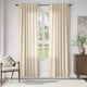 thumbnail image 2 of Cortinas Jinchan de lino bohemio semitransparentes, 214 cm, color amarillo espiga, 2 of 9