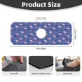 thumbnail image 2 of Logiee Flamingo Print Kitchen Sink Splash Guard Faucet Mat for Splash Guard Behind Faucet Drip Catcher for Kitchen,Bathroom,Sink Mat,Dish Drying Mat,Bathroom-15" X 5.5", 2 of 7