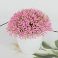 thumbnail image 1 of Boreal Craft Centerpiece In Pot Mini Decorative Potted Topiary Shrubs For Home Indoor Room Decoration Wooden Roses, 1 of 3