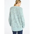 thumbnail image 4 of Scoop Women's and Women's Plus Oversized Cardigan Sweater, Lightweight, Sizes XS-4X, 4 of 6