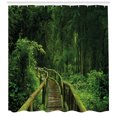 thumbnail image 3 of Ambesonne Jungle Shower Curtain, Tropical Thailand Forest, 69"Wx84"L, Green, 3 of 3