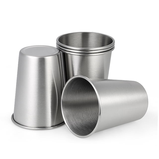 5 unids / set de Buena Calidad Copa de Vino de Acero Inoxidable 304 Copa de Vino Irrompible Kid' Abody Tazas