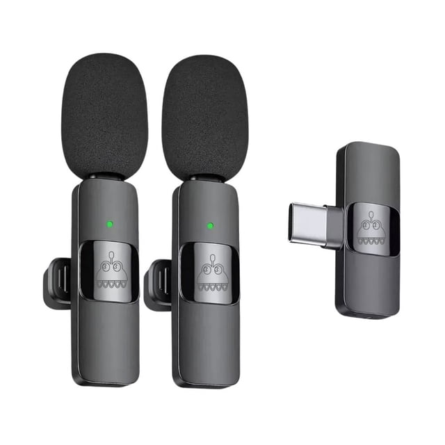 Duo de Micrófonos Gadgets&Fun de Solapa Inalámbricos para iPhone iPad y Android