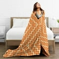 thumbnail image 5 of DouZhe Ultra-Soft Micro Fleece Lightweight Flannel Bed Blanket, Geometric Zigzag Style Print Cozy Warm Throw Blankets, 50"x40", 5 of 7
