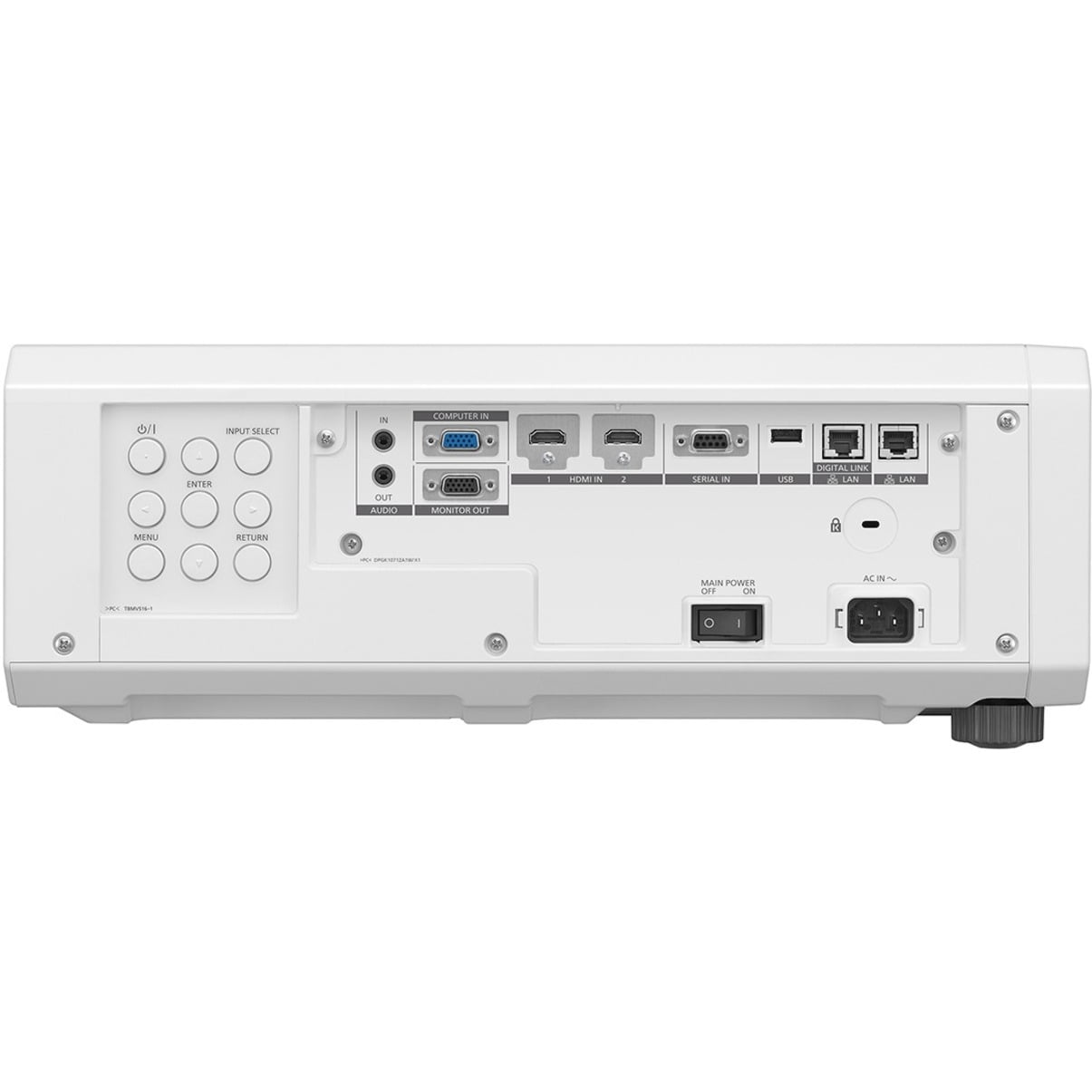 Panasonic PT-FRQ60 DLP Projector, 16:9, Ceiling Mountable, Floor Mountable, White