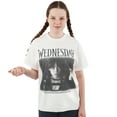 thumbnail image 2 of Wednesday Women's T-shirt White Sizes Small to X-Large, 2 of 5