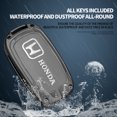 thumbnail image 5 of Funda protectora para llave de coche de cuero de aleación de zinc para Honda Civic 11.ª generación, Accord Vezel Freed Pilot CRV 2021 2022, accesorio protector, 5 of 5