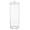 Clear/White, variant on mDesign Tall Kitchen Apothecary Airtight Canister Jars - 2 Pack - Clear/Chrome