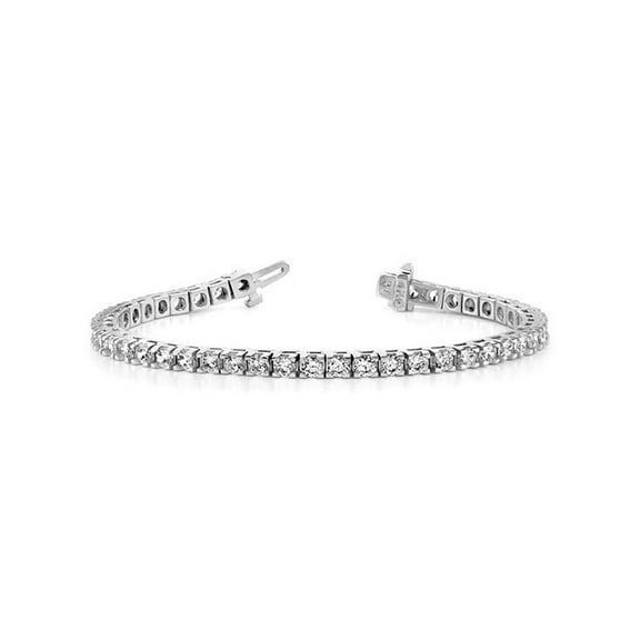 1.25 Carat (Ctw SI1-VS2, E-F) Lab Grown Diamond Tennis Bracelet in 14K White Gold for Women