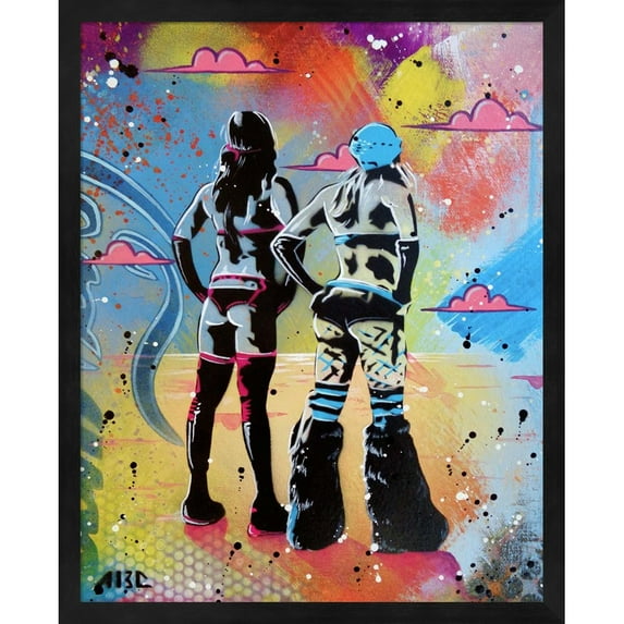Great Art Now Burner Girls 2 by AbcArtAttack, Framed Wall Art, 17.25W x 21.25H