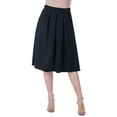 thumbnail image 3 of Womens Pleated Knee Length Skirt, 3 of 8