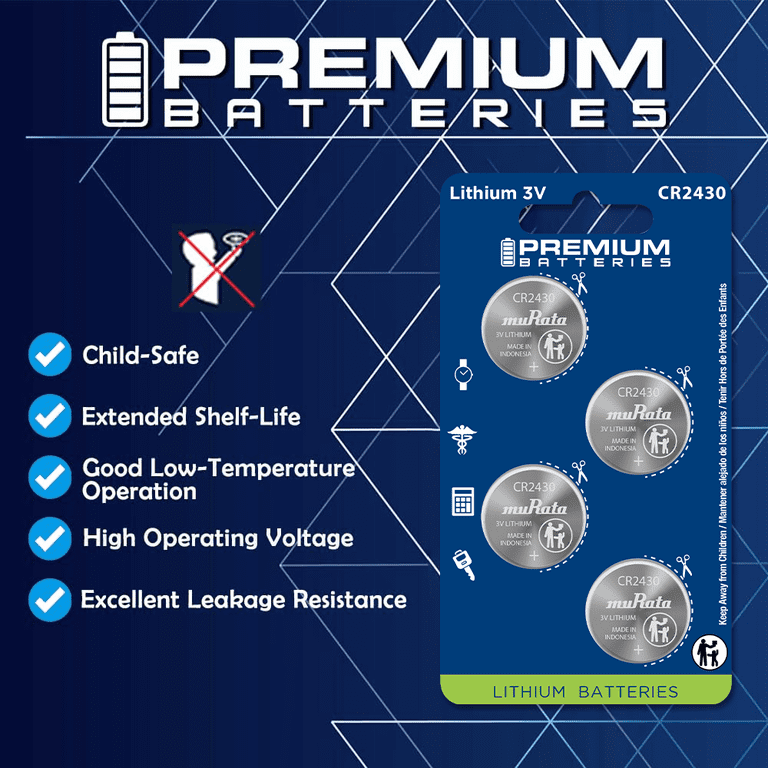 Panasonic CR3032 3V Lithium Battery 2PACK Single Use Batteries