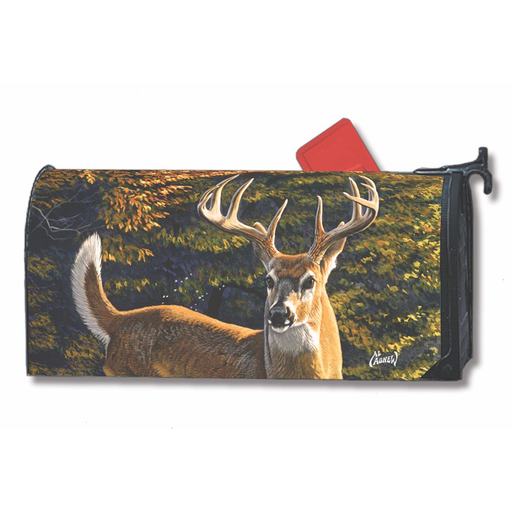 Whitetail Buck Fall Mailbox Cover Autumn Deer MailWraps