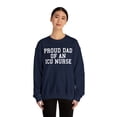 thumbnail image 3 of ICU Nurse Dad Sweatshirt, Gifts, Crewneck, 3 of 4