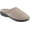 Stone, variant on Isotoner Women's Terry and Satin Slip on Cushioned Slipper with Memory Foam for Indoor/Outdoor Comfort Flat Sandals BLK-9/10