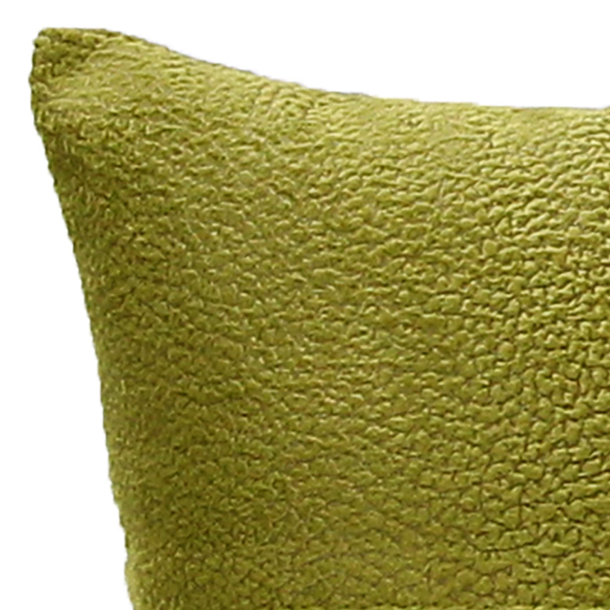 Jordan Manufacturing 20" x 14" Solid Reversible Decorative Lumbar Throw Pillow with Buttons Citrus