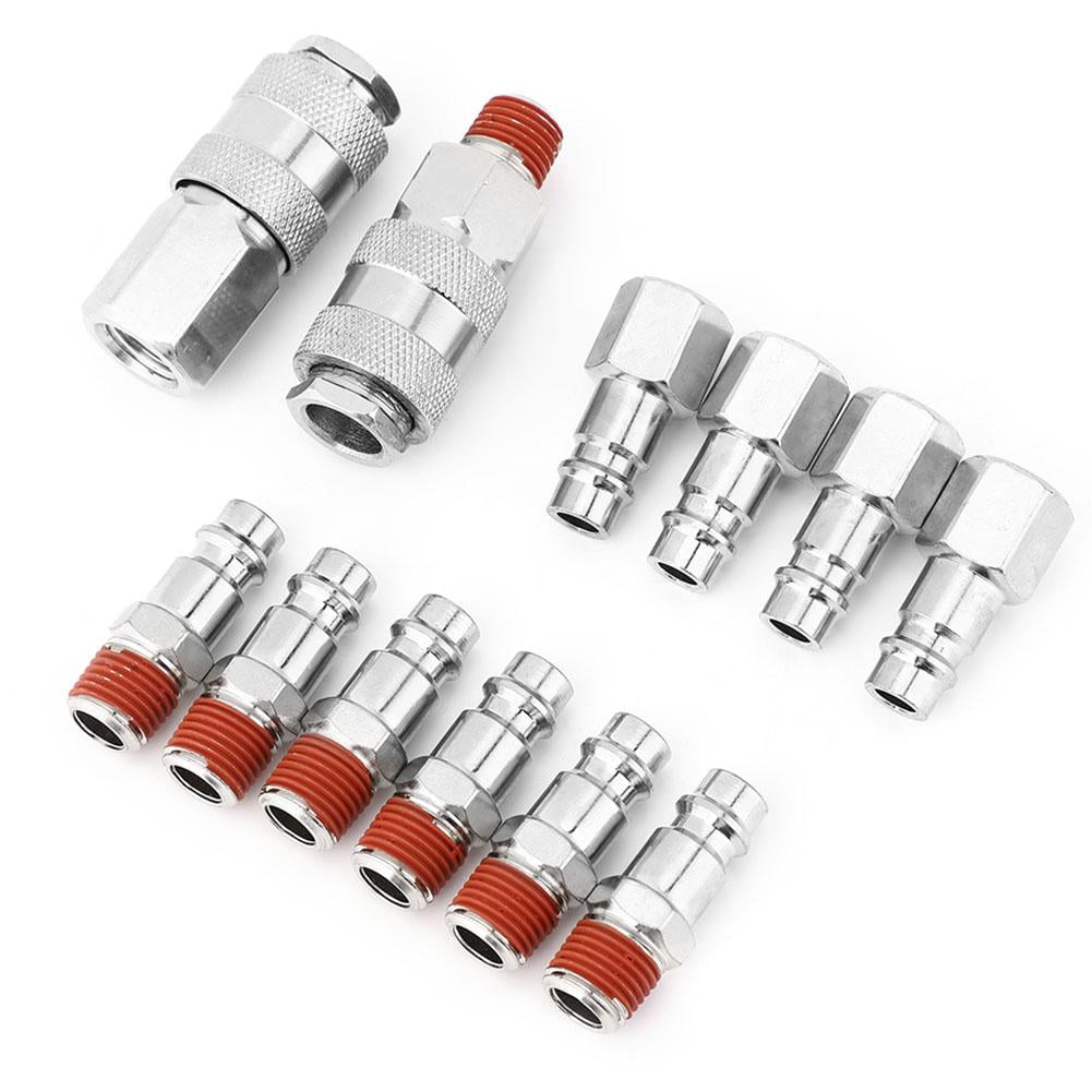 Higoodz 12pcs 1/4 Inch BSP Male Female Air Hose Connector Quick Release