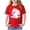 Red-05, variant on Lopeceal Girls Short Sleeve Graphic T-Shirt Rabbit Rainbow Printed Crew Neck Pullover Tops Cute Sweet Casual Summer Shirt 2-13Y