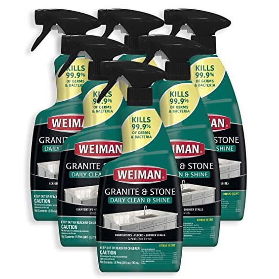 Weiman Granite Cleaner and Polish - 24 Ounce 6 Pack