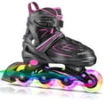 thumbnail image 1 of Patines en línea KAQINU ajustables para niños con ruedas iluminadas, 1 of 7