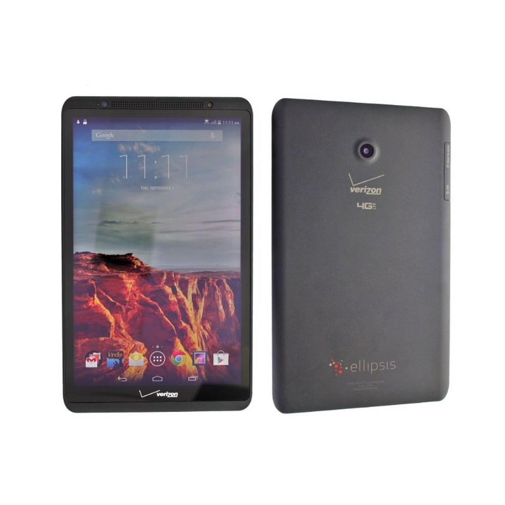 Verizon Ellipsis 8 16GB Tablet (QTAQZ3) WiFi + Verizon Black
