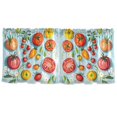 thumbnail image 7 of Yayeee Kitchen Curtains Tier Set of 2 Light Filtering 57"x36" Over Sink Window Panels, Yellow Tomatoes, 7 of 7