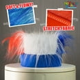 thumbnail image 4 of Novelty Place Patriotic Hairy Headband – Troll Wig Hat & Costume Accessory, USA Headdress & Sweatband, 4 of 4