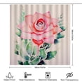 thumbnail image 4 of flowers beautiful pattern printed shower curtain waterproof shower curtain  Cloth Fabric Bathroom Decor Set with Hooks, 4 of 7