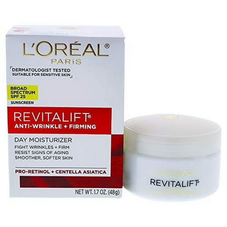 L'Oréal Paris Revivalist Anti-Wrinkle + Firming Day Cream SPF 25 Sunscreen, 1.7