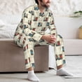 thumbnail image 7 of Pofeuu Retro Steampunk Vehicle Print Men's Long Sleeve Pajama Set Pijamas Para Hombres Pijamas Para Hombres Mens Pajamas Set-Small, 7 of 7
