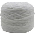 thumbnail image 1 of Zhuge Hilo de terciopelo de chenilla de 250 g, hilo blanco voluminoso, suave, vegano, hilo de terciopelo para tejer, hilo de chenilla de algodón mezclado con poliéster, 1 of 5