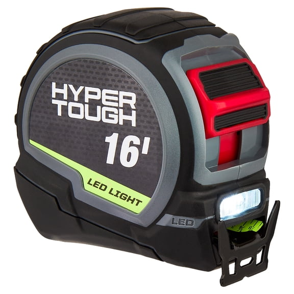 Hyper Tough 16-Foot LED Light Tape Measure