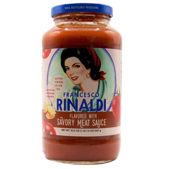 Francesco Rinaldi, Savory Meat Flavored Sauce, 23.5oz, Gluten-Free, No Saturated Fat